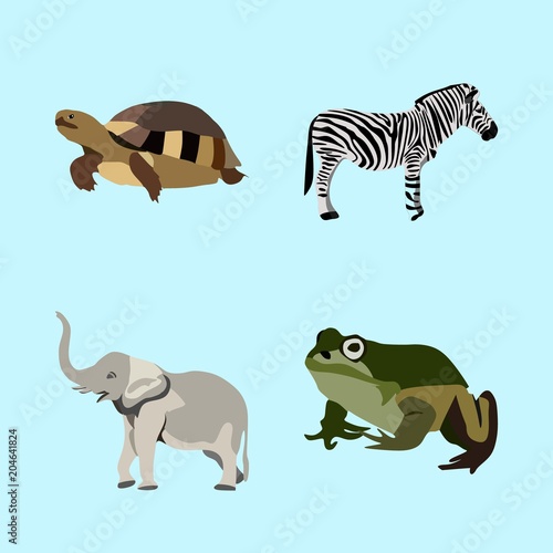 icons about Animal with wilderness  outline  smiling  fauna and fur