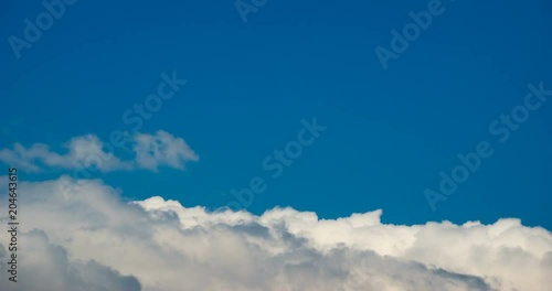 White smoke like clouds time lapse 4K footage. photo