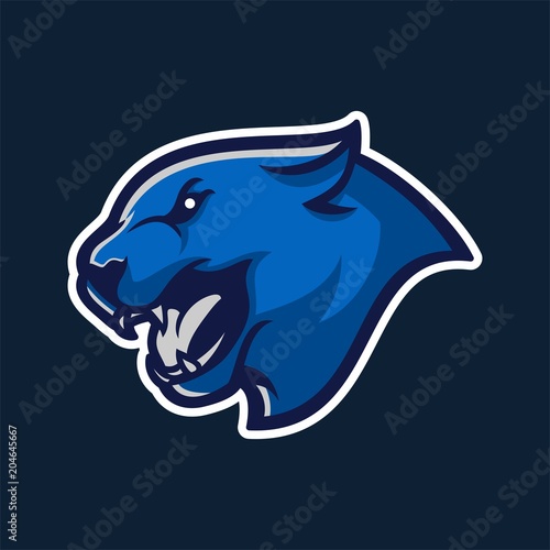 jaguar/panther/puma esport gaming mascot logo template