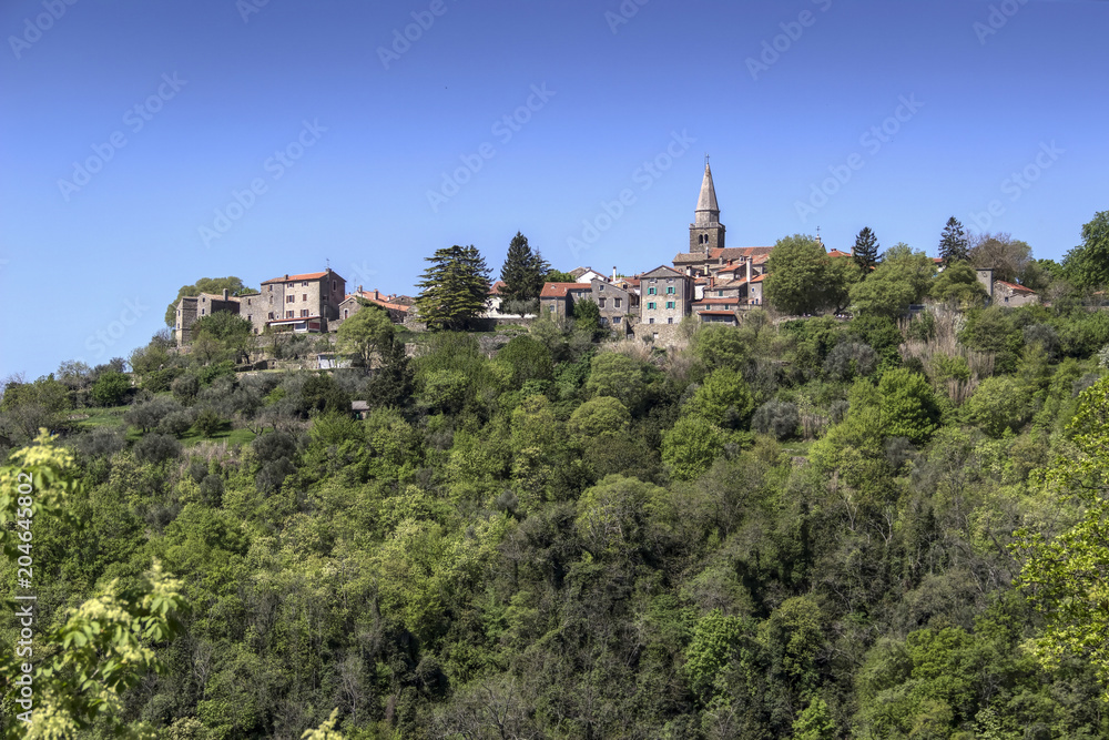 Grisignana (Groznjan), Central Istria (Istra), Croatia - A small picturesque medieval town located on the top of a hill