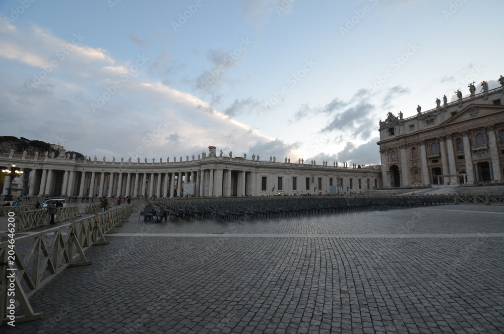  Saint Peter`s Square; Saint Peter`s Basilica; sky; landmark; cloud; palace