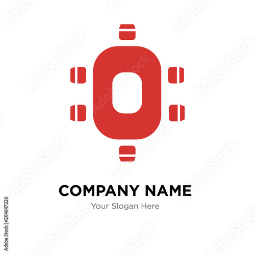 roundtable company logo design template, colorful vector icon for your business, brand sign and symbol