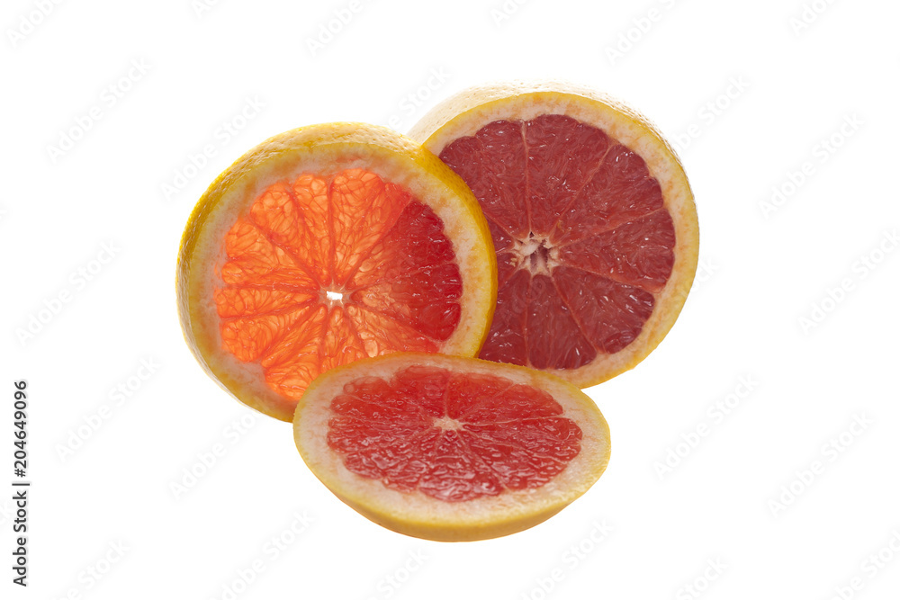Grapefruits on white background Grapefruits on white background
