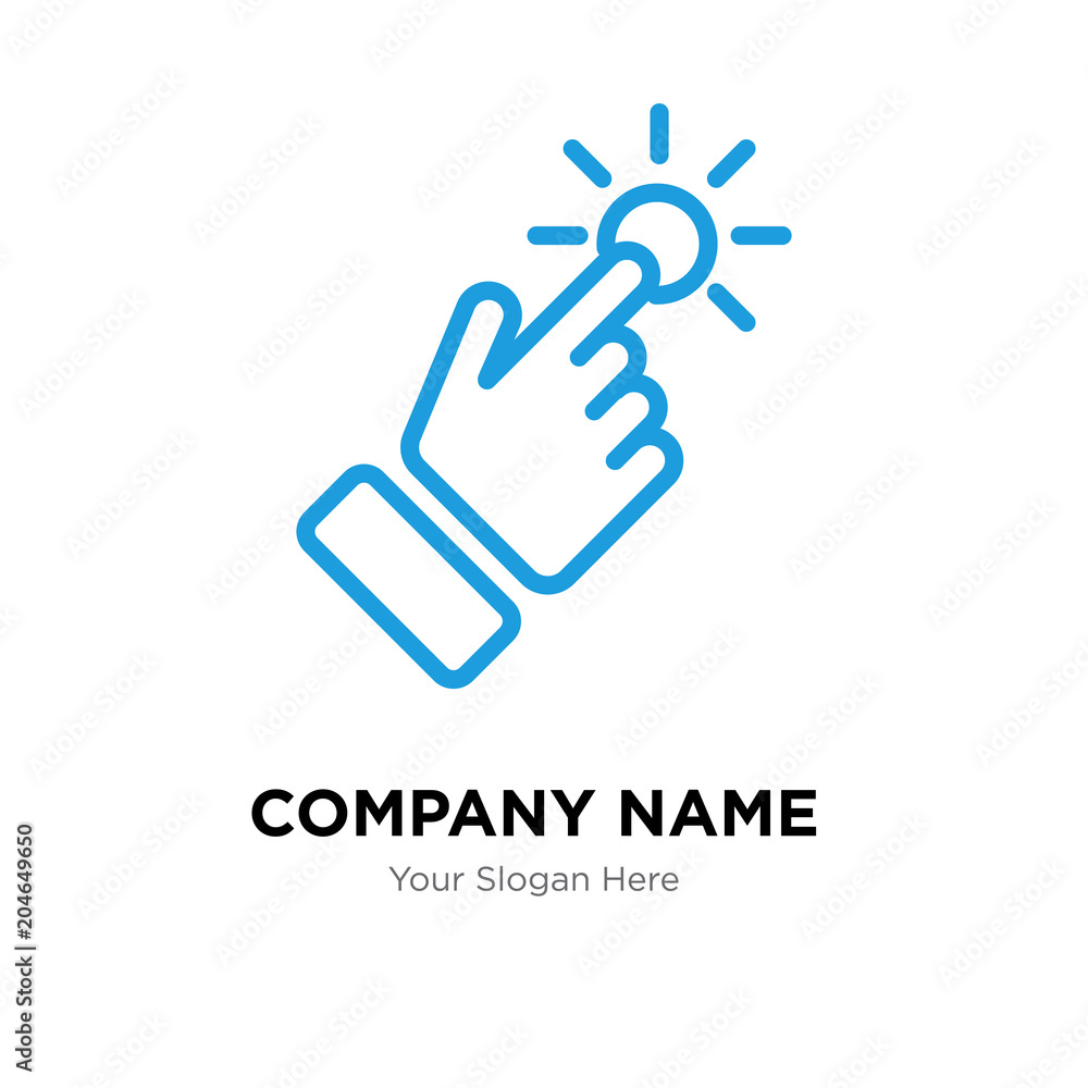 touchpoint company logo design template, colorful vector icon for your business, brand sign and symbol