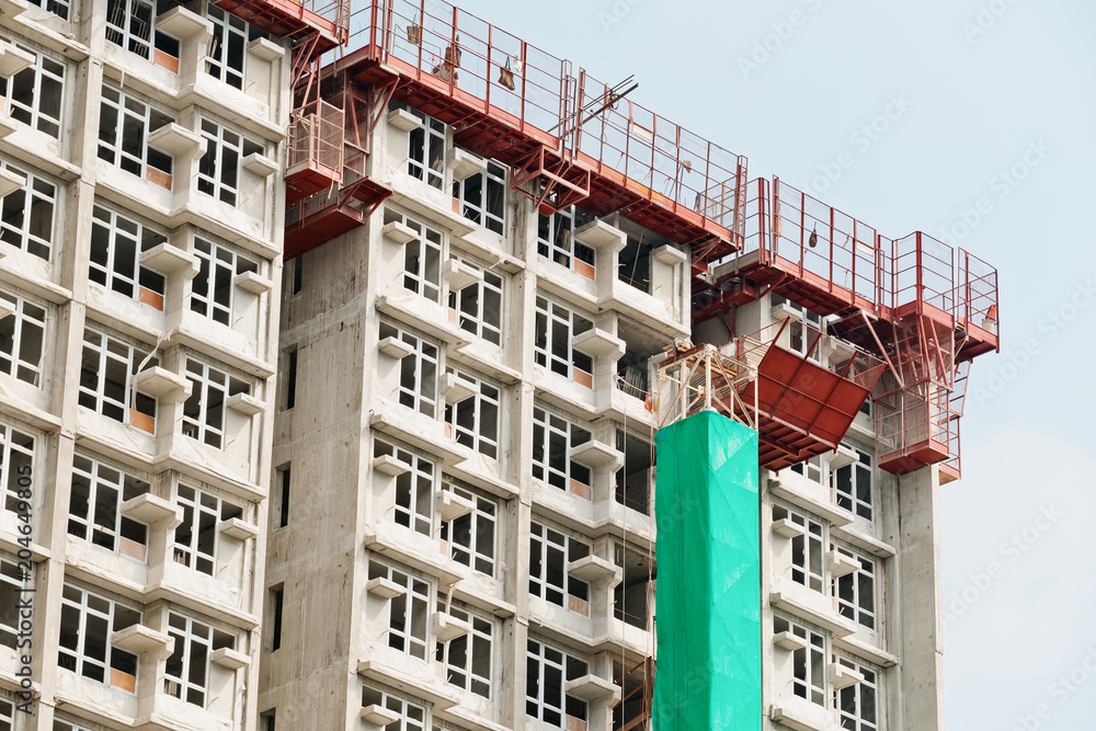 Fototapeta premium Housing construction in Hong Kong
