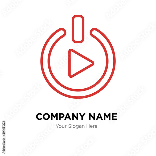 get started company logo design template, colorful vector icon for your business, brand sign and symbol