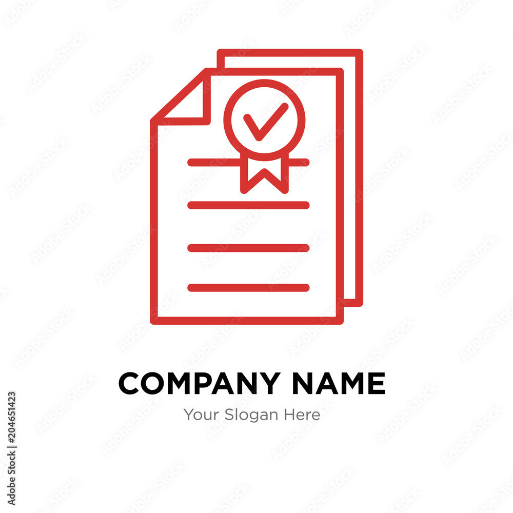 underwriting company logo design template, colorful vector icon for your business, brand sign and symbol