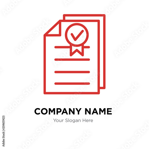 underwriting company logo design template, colorful vector icon for your business, brand sign and symbol