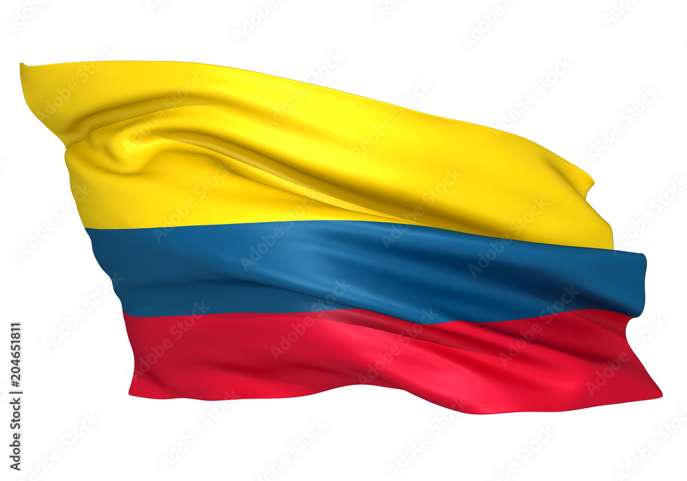 Naklejka premium コロンビア国旗
