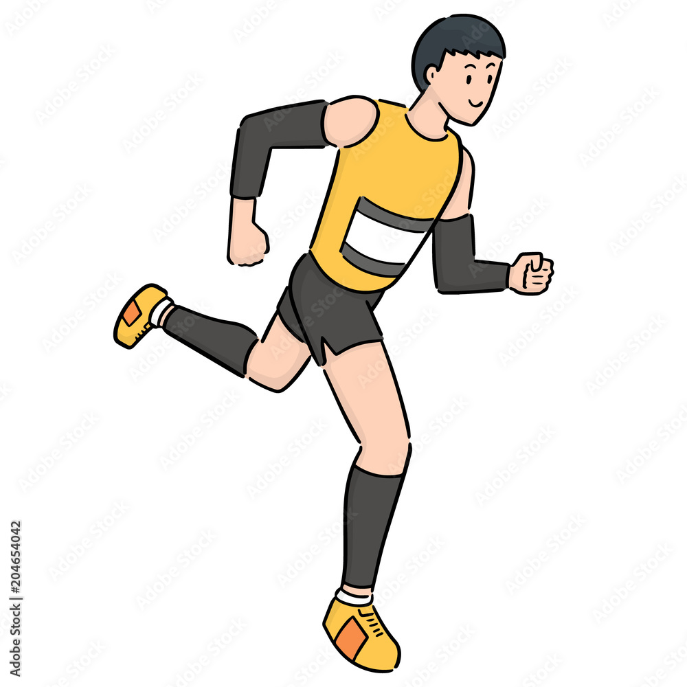 vector of man running vector of man running