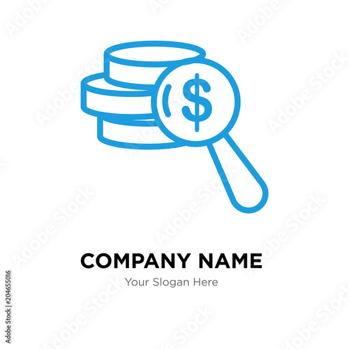 net worth company logo design template, colorful vector icon for your business, brand sign and symbol