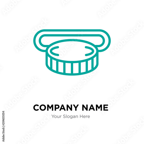 Insert coin company logo design template, colorful vector icon for your business, brand sign and symbol