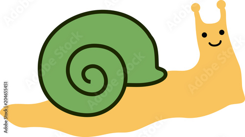 Long snail illustration 2