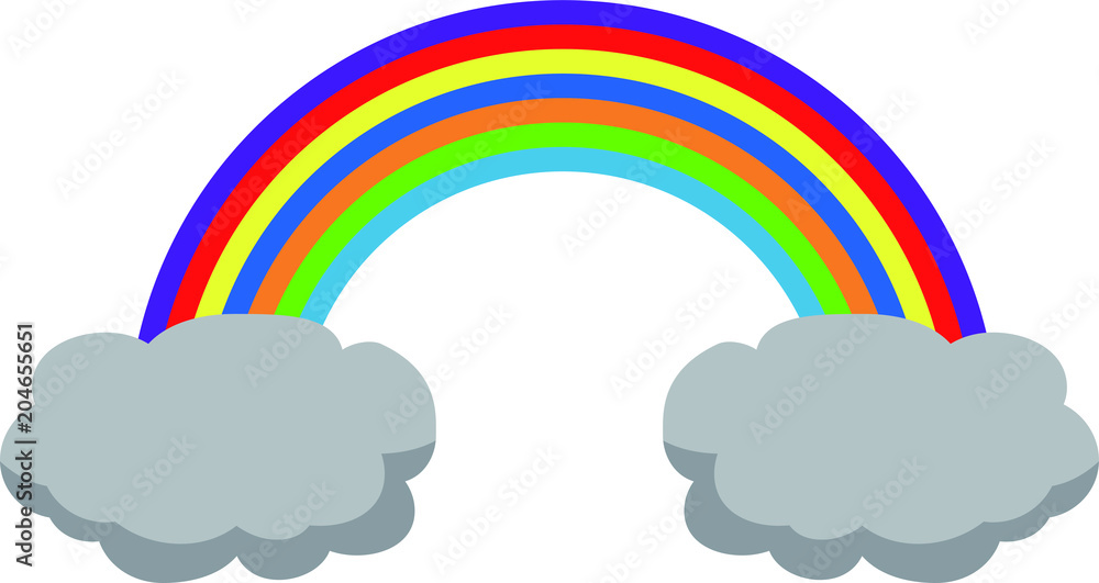 Rainy clouds and rainbow 2 Rainy clouds and rainbow 2