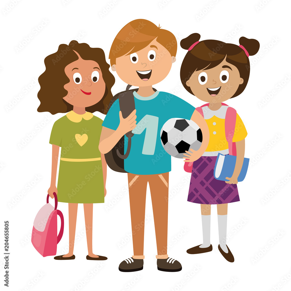children's characters of people. school pupils, vector children's characters of people. school pupils, vector
