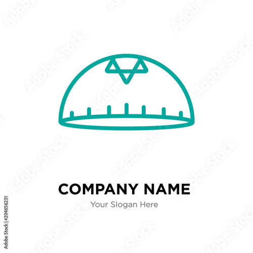 Kippah company logo design template, colorful vector icon for your business, brand sign and symbol
