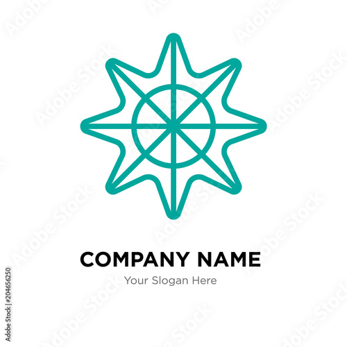 Star of sea fivepointed shape company logo design template, colorful vector icon for your business, brand sign and symbol photo