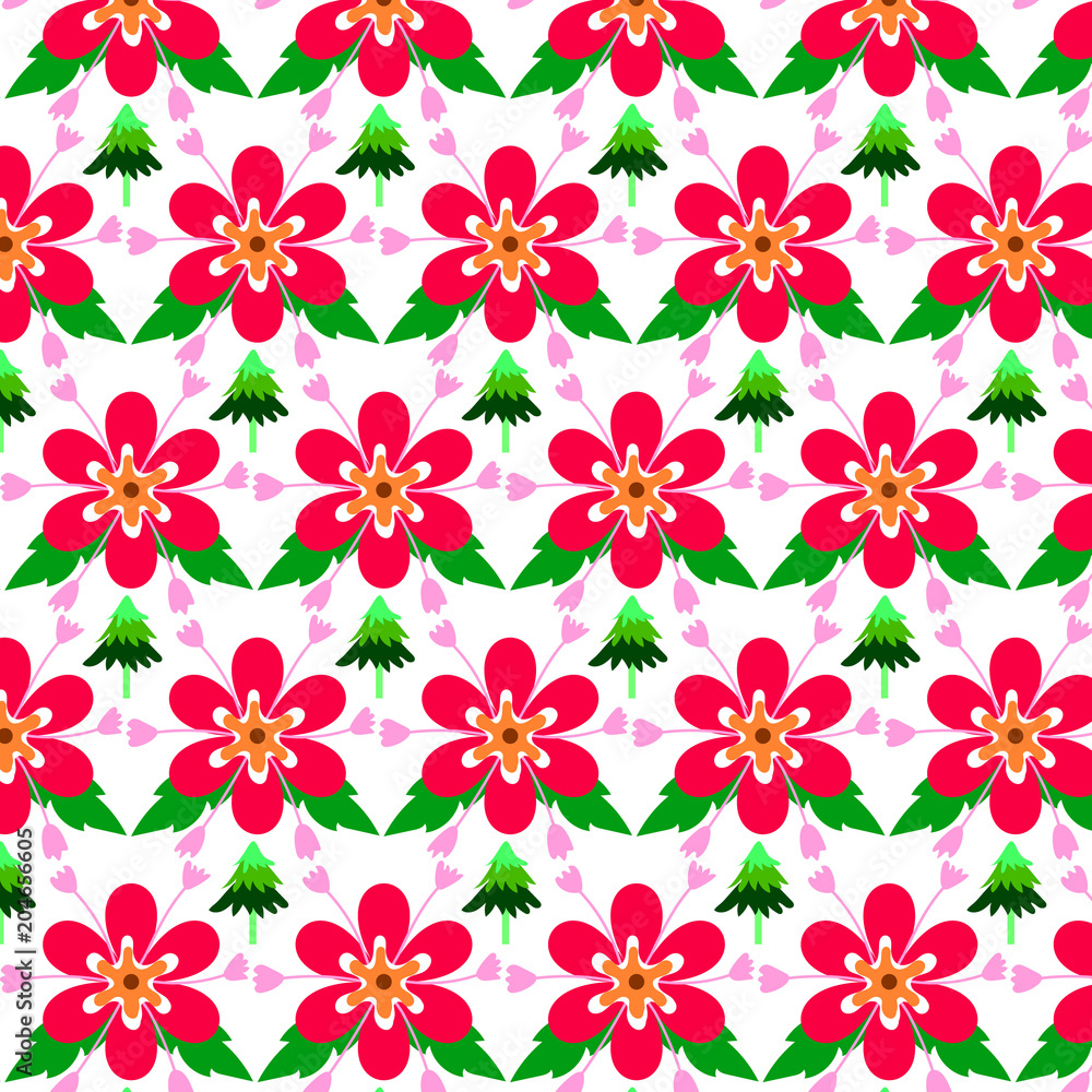 Fototapeta premium pattern Abstract flowers