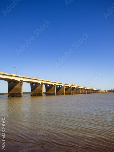 International Bridge "Getulio Vargas-Agustin Pedro Justo" on the border between Brazil and Argentina (Uruguaiana, Brazil)