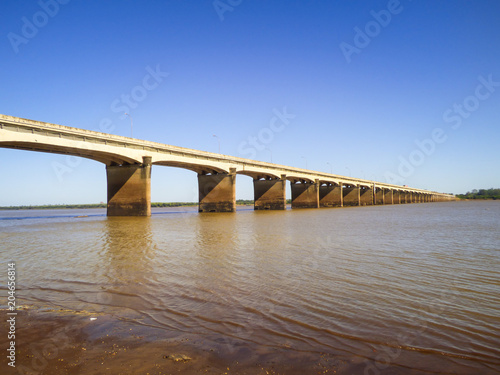 International Bridge "Getulio Vargas-Agustin Pedro Justo" on the border between Brazil and Argentina (Uruguaiana, Brazil)
