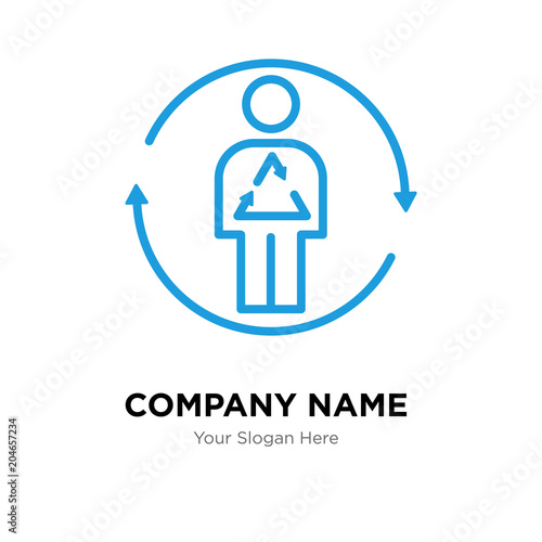 metabolism company logo design template, colorful vector icon for your business, brand sign and symbol