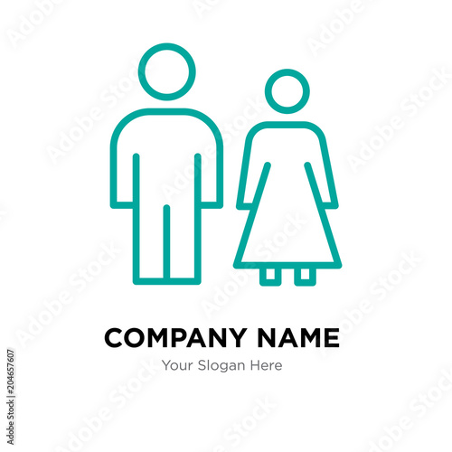 family law company logo design template, colorful vector icon for your business, brand sign and symbol