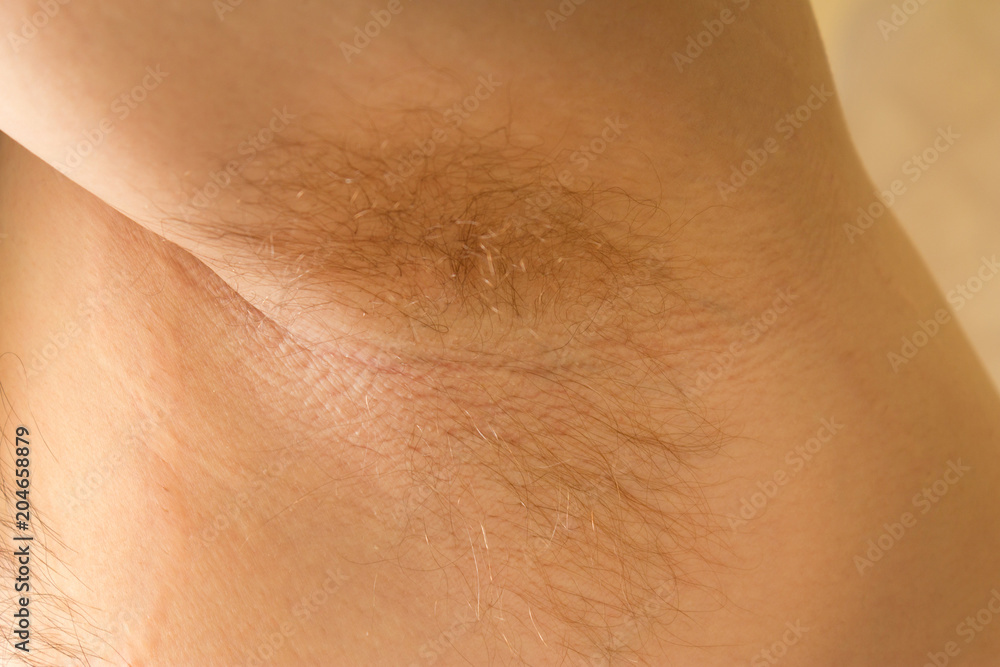 Fototapeta premium Hairy man's armpit