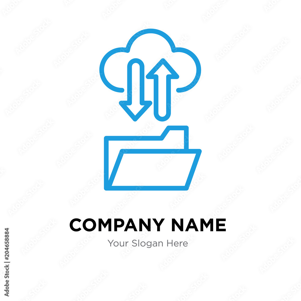 ftp company logo design template, colorful vector icon for your ...