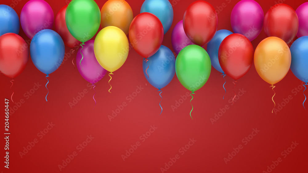 Colorful  balloons background