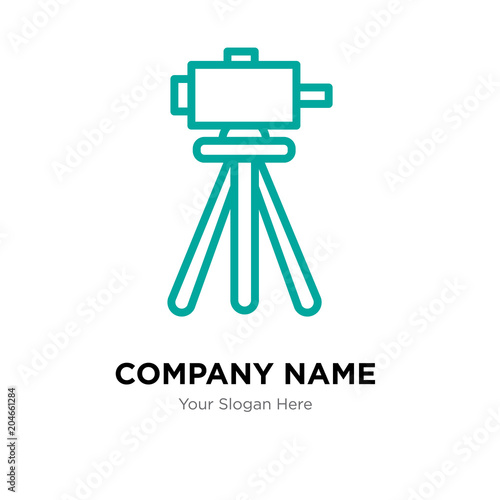surveyor company logo design template, colorful vector icon for your business, brand sign and symbol