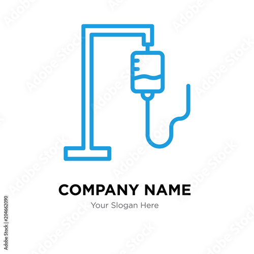 iv bag company logo design template, colorful vector icon for your business, brand sign and symbol