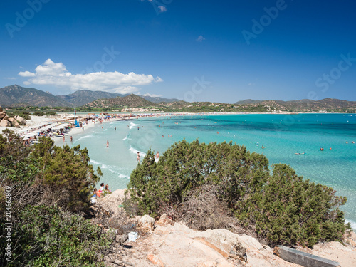 One of the marvelous and uncontaminated beaches of the island of Sardinia.