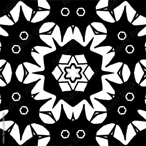 Abstract decorative pattern in a black - white colors