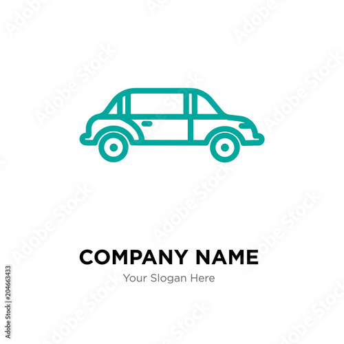 limo company logo design template, colorful vector icon for your business, brand sign and symbol