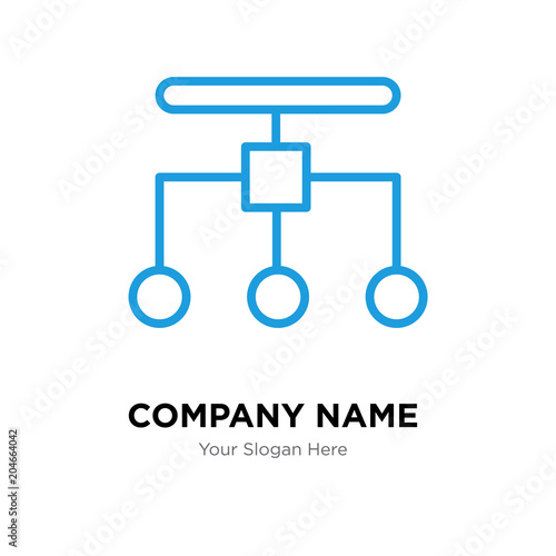 restructuring company logo design template, colorful vector icon for your business, brand sign and symbol