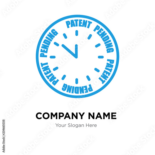 patent pending company logo design template, colorful vector icon for your business, brand sign and symbol