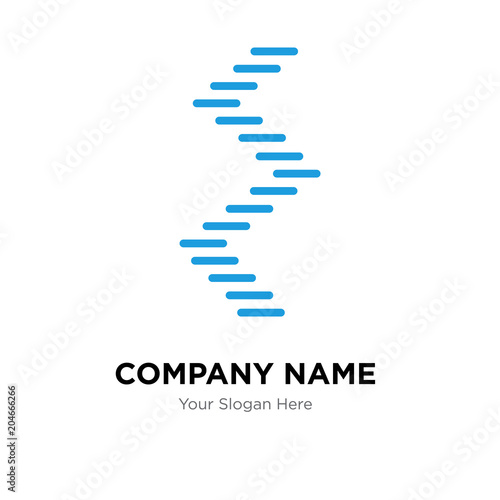 spiral staircase company logo design template, colorful vector icon for your business, brand sign and symbol
