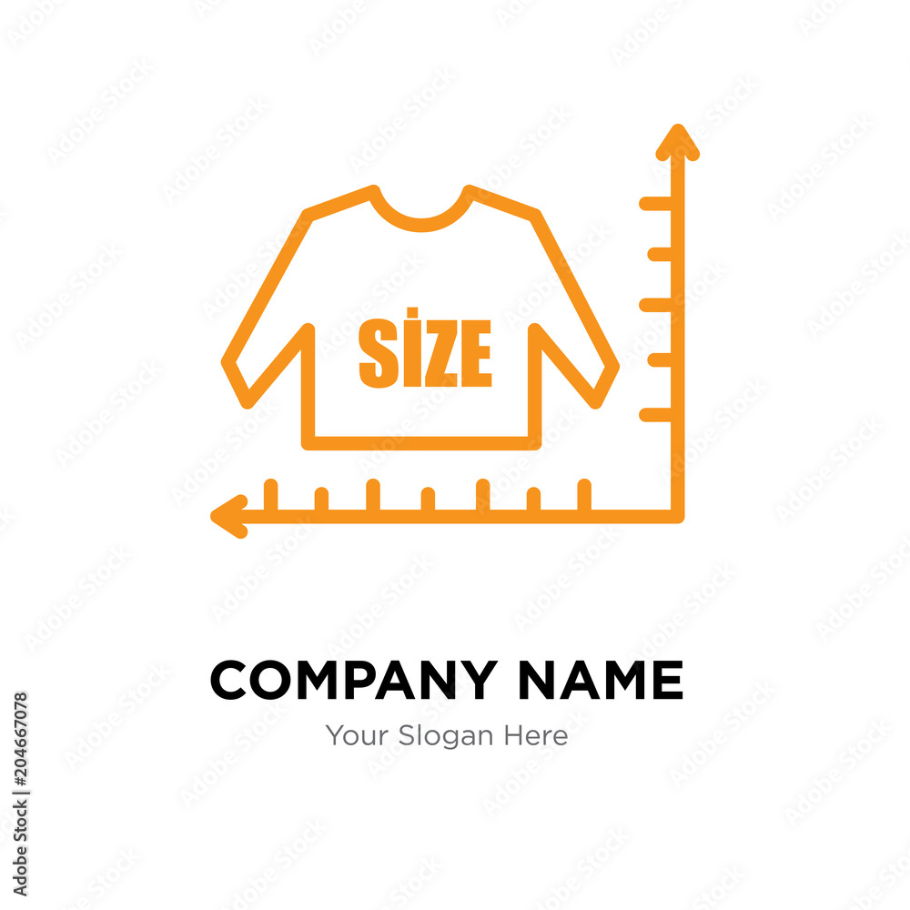 size chart company logo design template, colorful vector icon for your  business, brand sign and symbol Stock Vector | Adobe Stock