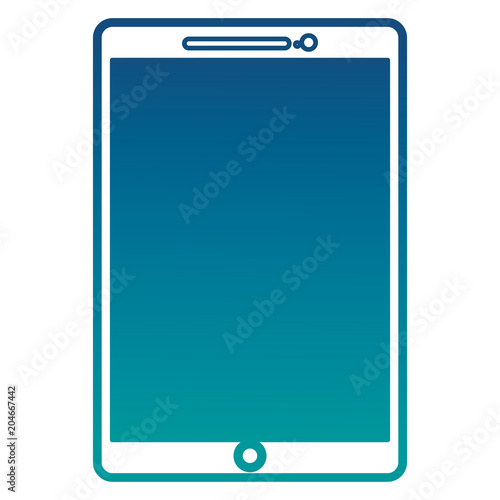 tablet computer wireless digital image vector illustration neon color