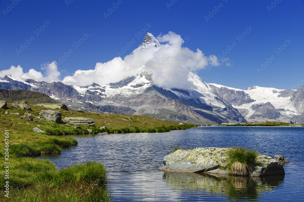 ZERMATT-Stellisee-Matterhorn