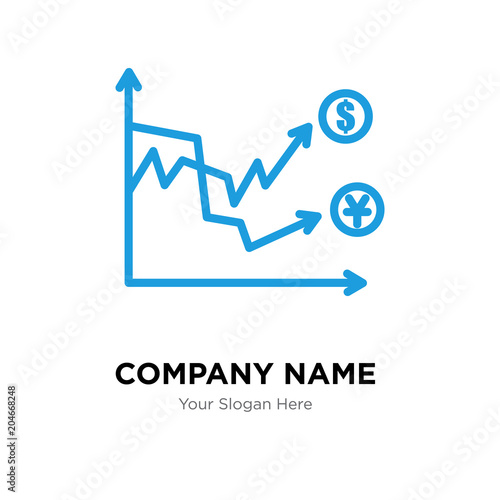 volatility company logo design template, colorful vector icon for your business, brand sign and symbol