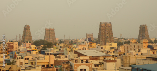 Meenakshi Amman Temple in Madurai, India.