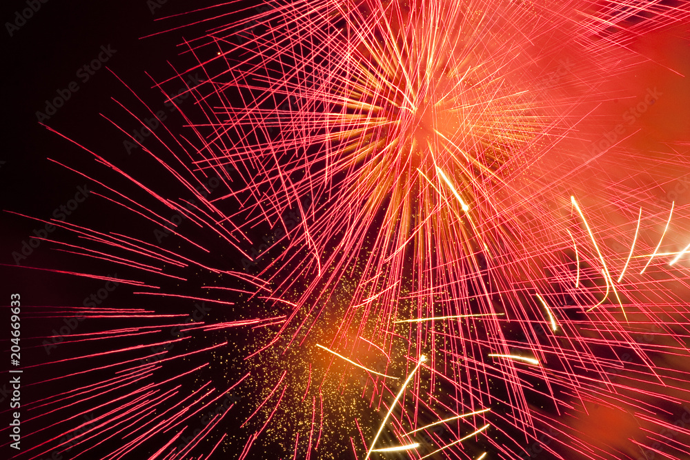 Obraz premium Fuegos artificiales festival internacional pirotecnia