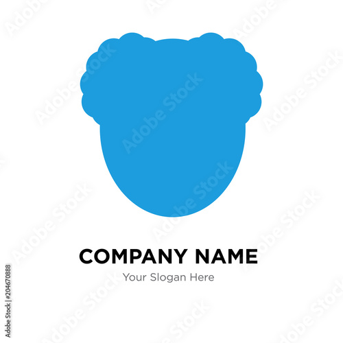 Clown company logo design template, colorful vector icon for your business, brand sign and symbol