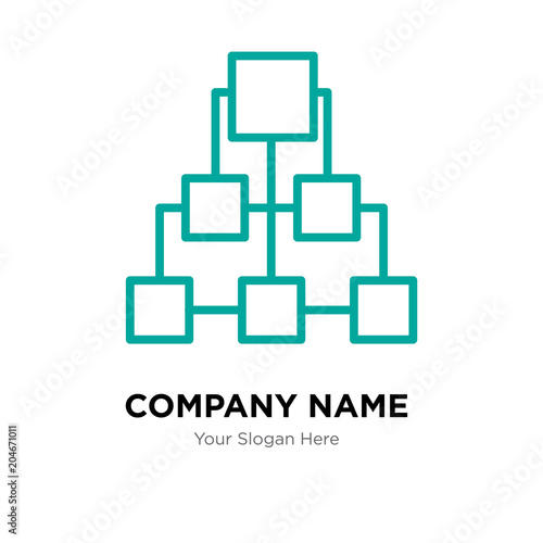Diagram company logo design template, colorful vector icon for your business, brand sign and symbol