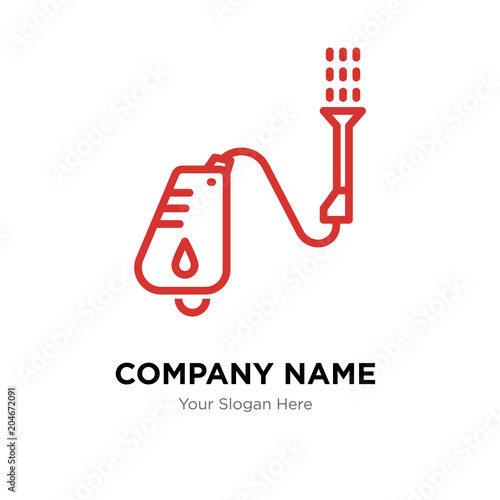 pressure washer company logo design template, colorful vector icon for your business, brand sign and symbol