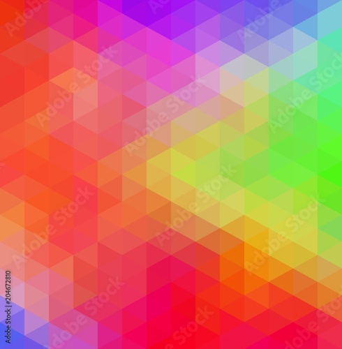 Geometric pattern with multicolored triangles. Triangular abstract background