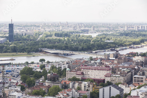 BELGRADE, SERBIA - JUNE, 2018: Panoramic view of the Belgrade, capital of the Serbia