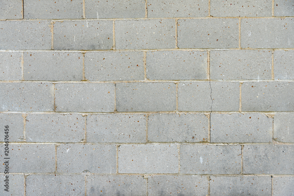 Obraz premium Gray Colored Cinderblock Wall