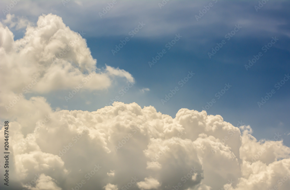 Clouds background cumulonimbus cloud formations before the storm